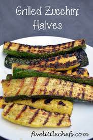 Grilled Zucchini Halves Recipe Grilled Zucchini Grilling Recipes Healthy Grilling Recipes