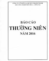 BÁO CÁO THƯỜNG NIÊN