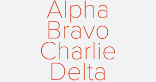Nato phonetic alphabet alfa, bravo just type a word and it will be spelled automatically with code words: Learning The Nato Phonetic Alphabet Alpha Bravo Aerial Guide