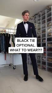 Image result for black tie optional male