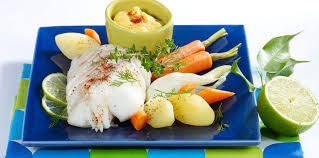 Dos De Colin Vapeur A L Aioli Aioli Repas Light Dos De Colin