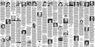 Common examples are major life achievements, extended family members' names, previous occupations or places of employment and pictures of the deceased. Telling The Stories Of The Dead Is Essential Work The New Yorker