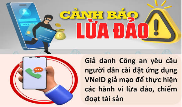 Giao diện ứng dụng VNeID giả mạo chứa mã độc đánh cắp dữ liệu