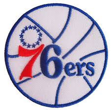 The closest font you can get for the philadelphia 76ers logo is clearface black font. New Nba Philadelphia 76ers Logo Embroidered Iron On Patch 3 Inch Ib20 Ebay
