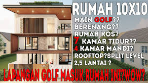 Dengan desain rumah 3 kamar ini anda bisa menciptakan sebuah hunian yang sangat mendukung pekerjaan. Desain Rumah 5x12 Dengan 3 Kamar Tidur Kolam Renang Studio Youtuber Youtube