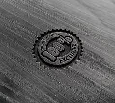Wooden stamp mockup presented from a perspective angle to captures the attention of the viewer. Photorealistic Wood Logo Mockup Psd Free Mockups Freedesigns