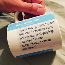 Ryan O Connell On Instagram For Christmas My Boyfriend Printed Our First Communication Via Twitte Welcome Home Boyfriend Welcome Home Gifts Boyfriend Gifts