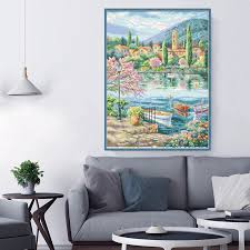 Beautiful and colorful reflections of the mountain on the lake is a must cross stitch pattern to have. Park View Counted Cross Stitch Patterns Kits Printed Fabric Embroidery Needlework Sets 11ct 14ct Diy Crafts Home Decor Paintings Mega Sale Cfa0 Klaraprivata