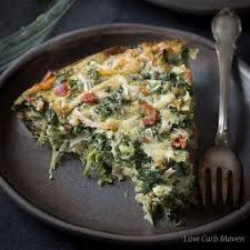 Crustless Spinach Quiche Recipe With Bacon Recipe Atkins Recipes Induction Recipes Quiche Recipes