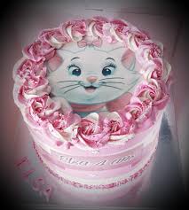 Mon Gateau Marie Aristochats Marie Aristochat Deco Anniversaire Bebe Gateau Double Chocolat
