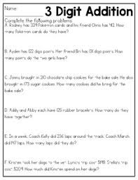 Improve your math knowledge with free questions in addition, subtraction, multiplication, and division word problems and thousands of other math skills. 3 Digit Addition Subtraction Word Problems Worksheets By Kmwhyte S Kreations