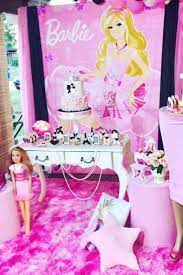 See more party ideas at catchmyparty.com. Barbie Birthday Party Ideas Photo 1 Of 16 Barbie Birthday Party Girls Birthday Party Themes Barbie Birthday