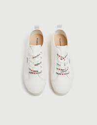 Beyaz Blok Topuk Spor Ayakkabi Pull Bear Spor Ayakkabilar Ayakkabilar