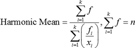 Definition Of Harmonic Mean Chegg Com