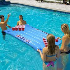 Matelas Piscine Gonflable 145x60cm Jeux Ping Pong Table Trou Tasse Achat Vente Matelas Gonflable Cdiscount