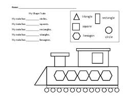 At esl kids world we offer high quality printable pdf worksheets for teaching young learners. My Shape Train Math Worksheet By Working Wonders Tpt