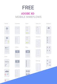 Adobe Xd Mobile Wireflows Wireframe Design Adobe Xd App Interface Design