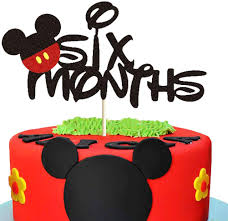 Only 3 available and it's in 7 people's carts. Buy Mickey Six Months Cake Topper Mickey 1 2 Year Birthday Cake Decor 6 Months Pregnant One Half Year Birthday Baby Shower Party Cake Supplies Decorations Online In Turkey B0811gd6xt