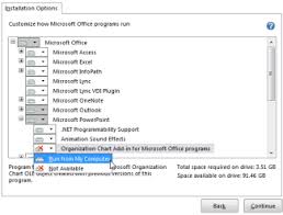 Install The Microsoft Office Organization Chart Add In