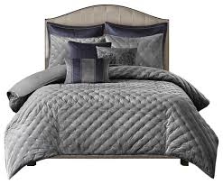Kinglinen 7 piece yvonne forter set queen from cheap bedroom comforter set , image source: Madison Park Signature Hollywood Glam Luxurious Jacquard Oversized And Overfilled Comforter Set For Bedroom King Size White Bedding Home Kitchen Kalingauniversity Ac In