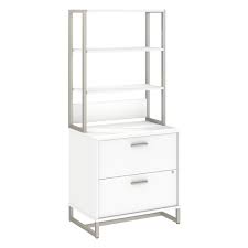 The pieces in this collection have been designed for multiple modular configurations. Office By Kathy Ireland Method Lateral File Cabinet With Hutch In White Carrolls Office Furniture