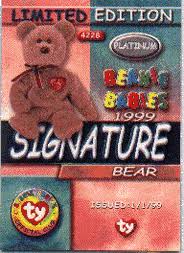 The original 9 animals released by ty conjure particularly high nostalgia and are now quite rare. Beanie Baby Trading Cards Platinum Cards Information