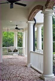 Fascinating Koma Porch Flooring Installation To Refresh Your Home Brick Porch House With Porch House Exterior