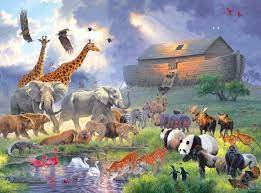 Noah's ark is one of the few bible stories most people recognize. Abraham Hunter 1000 Piece Jigsaw Puzzle The Ark And Friends Walmart Com Walmart Com
