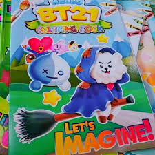 Who's watching bt21 youtube on 7/30 fri 6pm (kst)? Coloring Book Bt21 Coloring Book Bts Shopee Malaysia