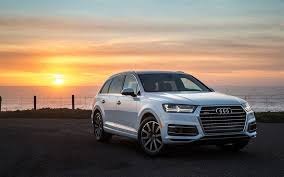 Small suvs with 3500 lb towing capacity. Download Wallpapers Audi Q7 2017 Suv Sunset White Q7 German Cars Audi Besthqwallpapers Com Audi Q7 Audi Cars Audi