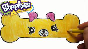 How to draw shopkins toy characters step by step? How To Draw Shopkins Season 4 Bone Adette Petkins Toy Caboodle Youtube