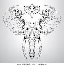 Elephant Stock Photos Images Pictures Elephant Tattoos Elephant Tattoo Elephant Head Drawing