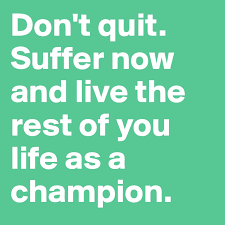 A post shared by alistair overeem (@alistairovereem) on oct 21, 2020 at 12:59pm pdt. Don T Quit Suffer Now And Live The Rest Of You Life As A Champion Post By Tovetherese On Boldomatic