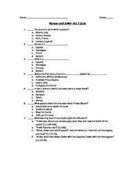 She is the young daughter of capulet a. Assess Student Learning With This 20 Question Multiple Choice Quiz On Act 1 Of William Shakesp Romeo And Juliet Shakespeare Lessons Romeo And Juliet Characters