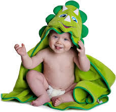 Check out our dinosaur bath towel selection for the very best in unique or custom, handmade pieces from our bathroom shops. Amazon Com Hooded Baby Towel Dinosaur By Little Tinkers World Natural Cotton Soft And Absorbent Bath Towels With Hood For Babies Toddlers Perfect Kitchen Dining