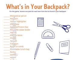 What S In Your Backpack Classroom Game Icebreaker Etsy In 2021 Classroom Games Family Reunion Games Icebreaker Games For Students