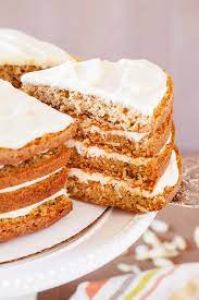 Place the final tier on top and then apply an even coat of icing on the entire surface. 4 Layer Moist Carrot Cake The Pkp Way