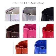 suedette singular style leather handbag organizer for