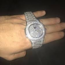 Bust Down Patek Philippe Nautilus Fully Iced Out High Quality Watchcharts Bustdown watches are always a controversial topic. bust down patek philippe nautilus fully