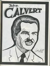 John Calvert caricature from the book Magic Autograph Poster Gallery by  Darwin