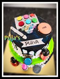 Is the portal cake a lie? Make Up Theme Semi Fondant Cake In Pune Cakexpo