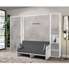 Le ante scorrevoli che nascondono il letto a calatoia sono attrezzate con mensole e contenitori. Divano Easy Bed Con Cuscini Per I Letti Letti A Scomparsa Venatura Store