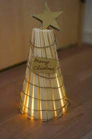 割り箸とダンボールで作るツリー 割り箸 ダンボール bbq 用品