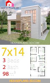 15 wonderful examples of small and comfortable houses. 3 Bedroom Small House Design