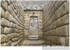 Combination of trekking and adventure sports. Poster Doorway Der Inka Tempel In Machu Picchu Pixers Wir Leben Um Zu Verandern
