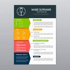 It's very easy to customize and download. Beautiful Minimal Colorful Cv Resume Template 1339308 Download Free Vectors Clipart Graphics Vector Art