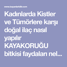kadinlarda kistler ve tumorlere karsi dogal ilac nasil yapilir kayakorugu bitkisi faydalari nelerdir bu mucize iksirin ilk besini kaya kor dogal kadin saglikli