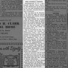 Obituary of William Henry Spiker, Sr. 1862-1952