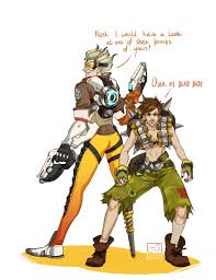 Overwatch Outfit Swap Tracer And Junkrat Submissions By Batnerd123 And Various Anons This Was A Really Popu Overwatch Memes Overwatch Comic Overwatch Funny
