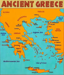 Map Of Greece Archaeologyart Ancient Greece Map Greece Map Ancient Greece